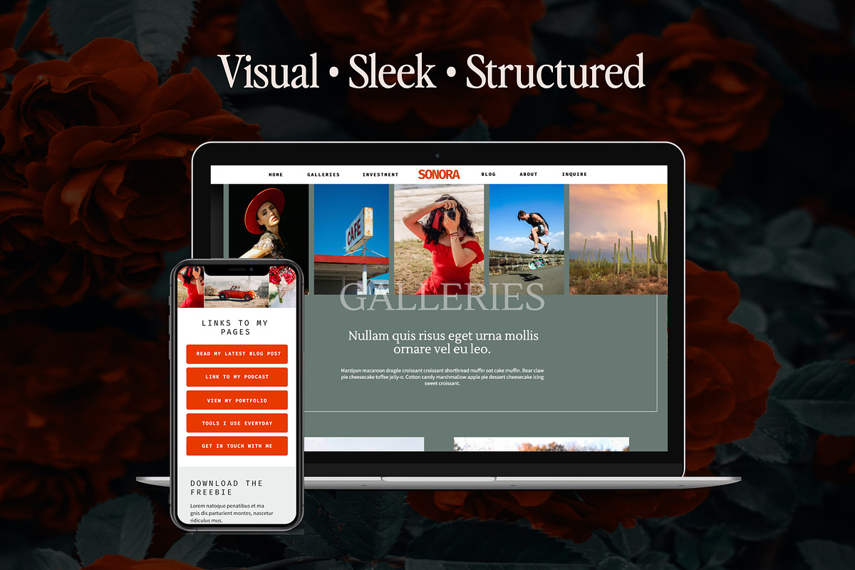 Showit Website Template - Sonora, a Websites & App Template by Amanda Pena Design (Photo 6 of 6)