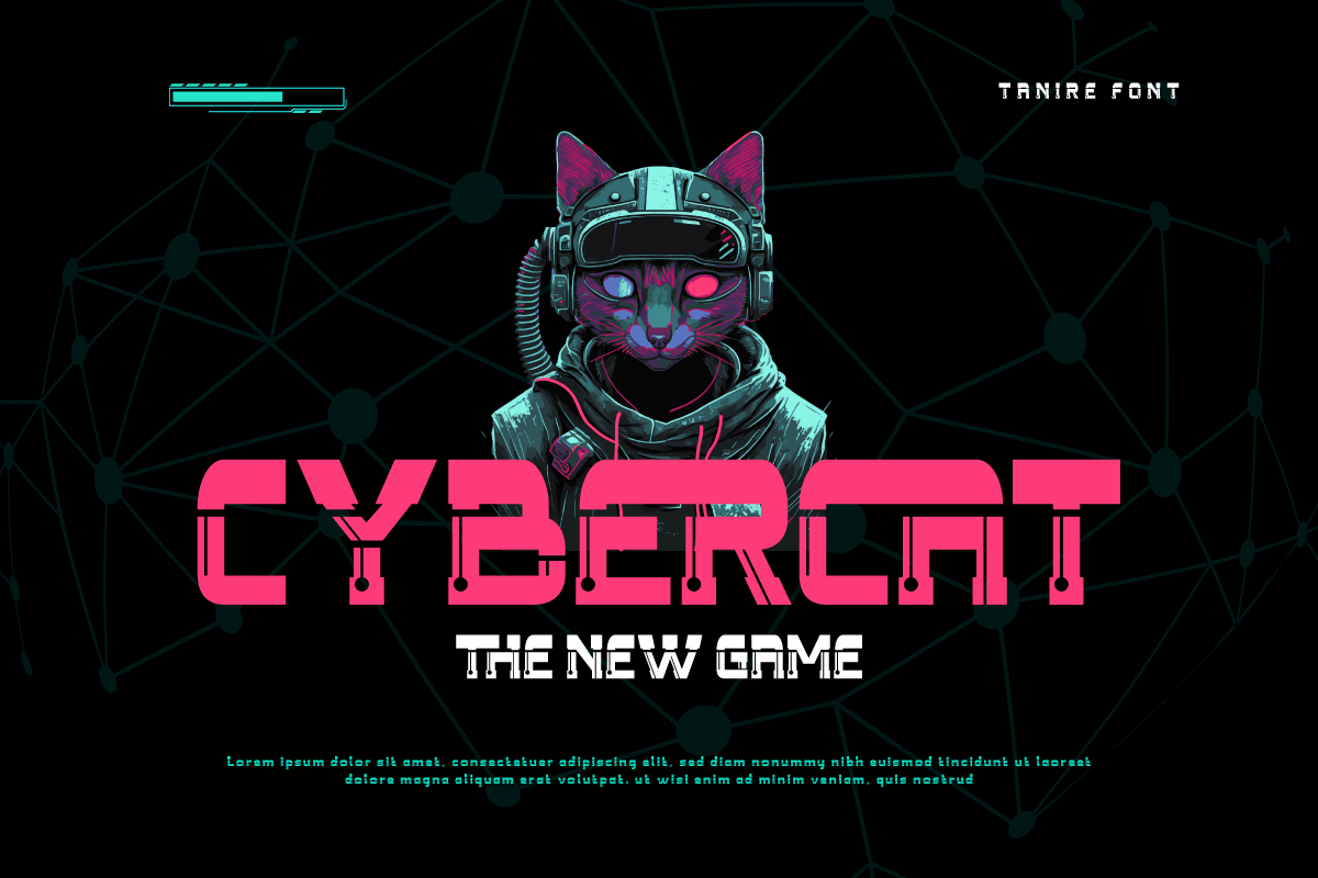 Tanire - Futuristic Tech Font, a Sans Serif Font by twinstd (Photo 5 of 10)