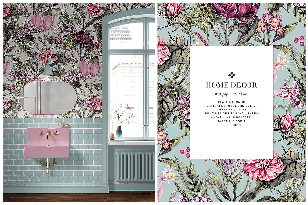 Soft Blossom Watercolor Floral Print, a Pattern Graphic by TSTUDIO (Photo 6 of 10)
