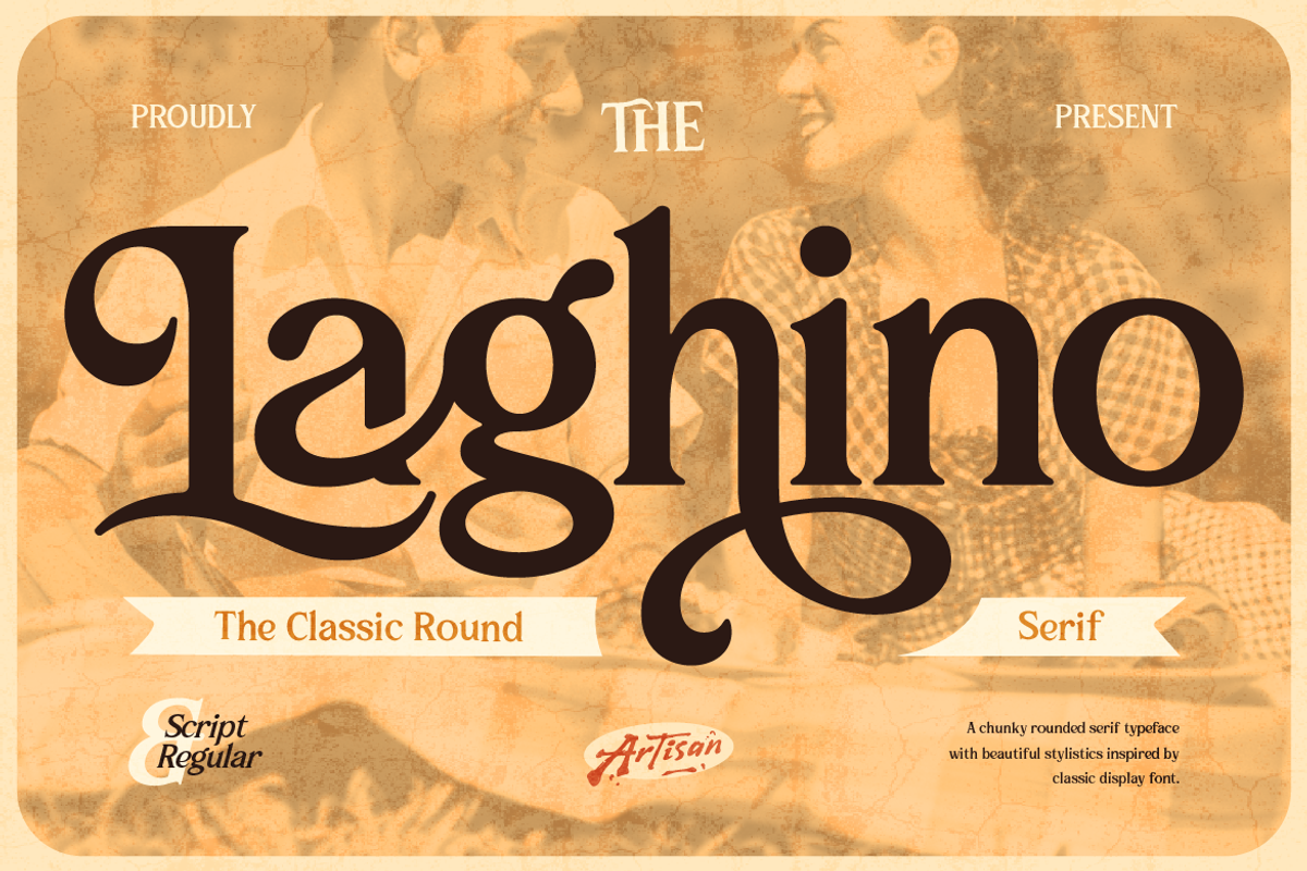 Laghino, a Serif Font by Artisan Themes (Photo 1 of 12)