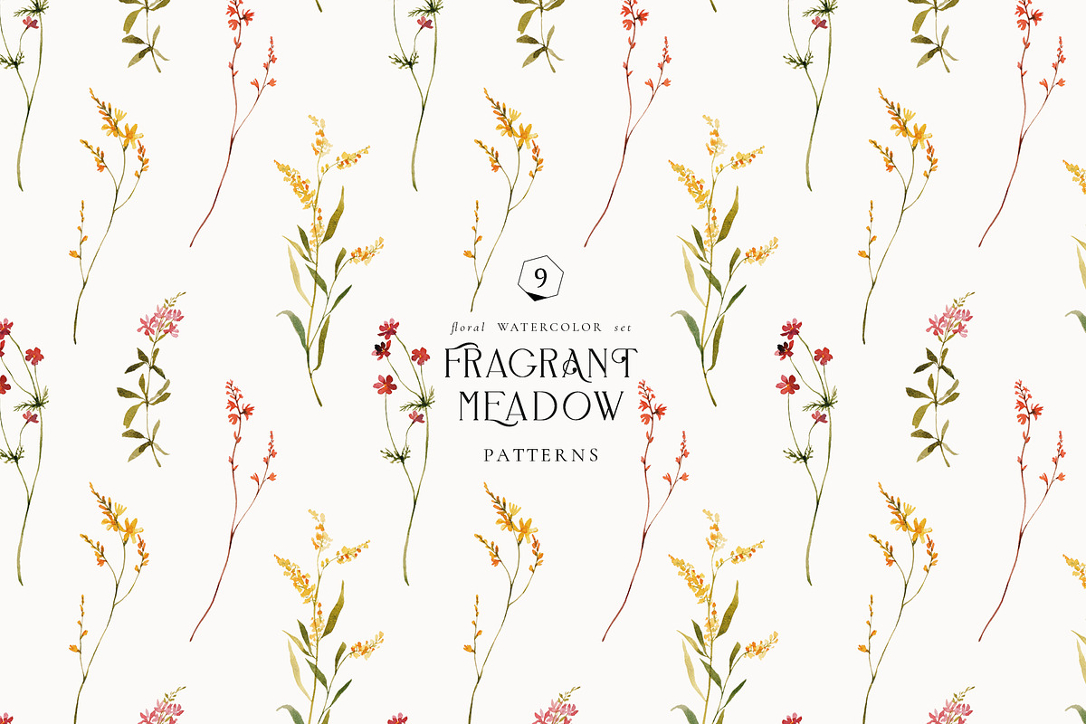 Fragrant Meadow - watercolor flowers, a Decorative Illustration by Pamyatka Shop (Photo 8 of 13)