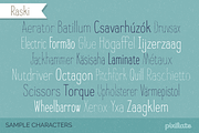 Raski Hand Drawn Font Family, a Font by Letradora (Thumbnail 6 of 6)