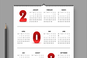 Wall Calendar 2025 to 2028, a Stationery Template by ContestDesign (Thumbnail 3 of 6)