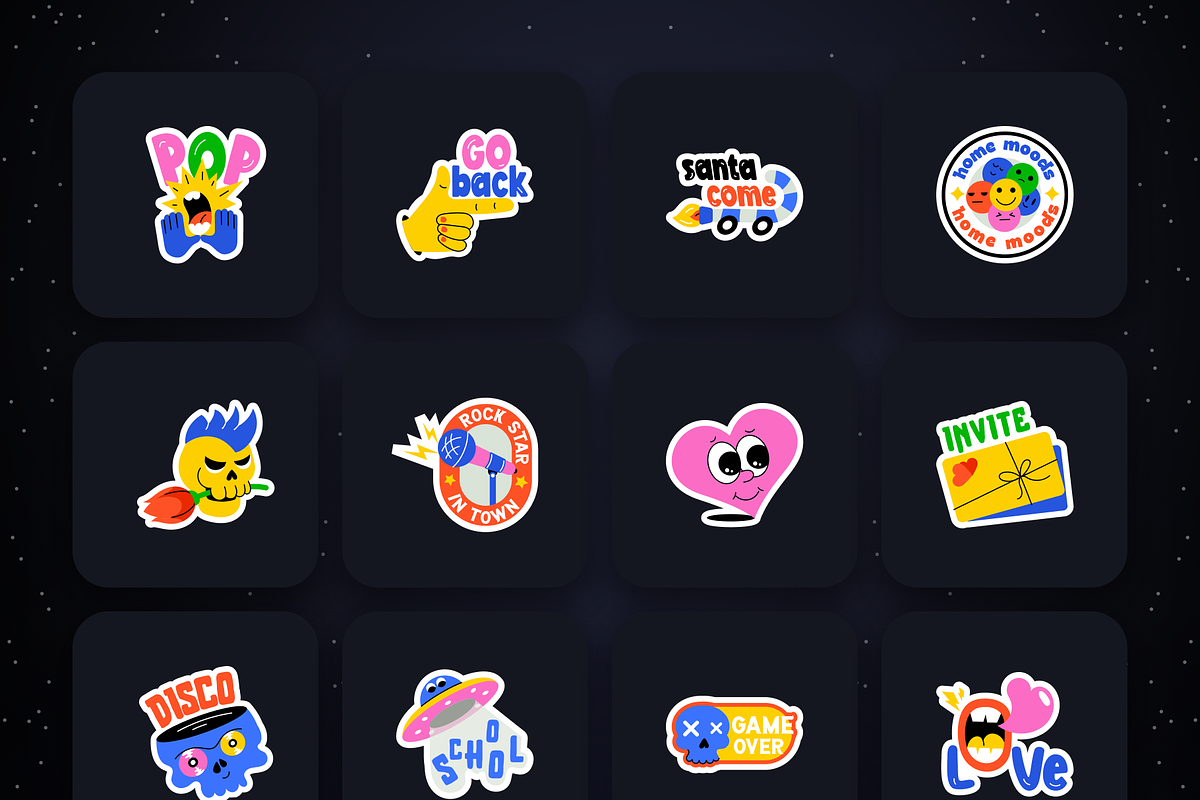 Cartoon Sticker Designs, an Emoji Icon by Prosymbols (Photo 8 of 15)