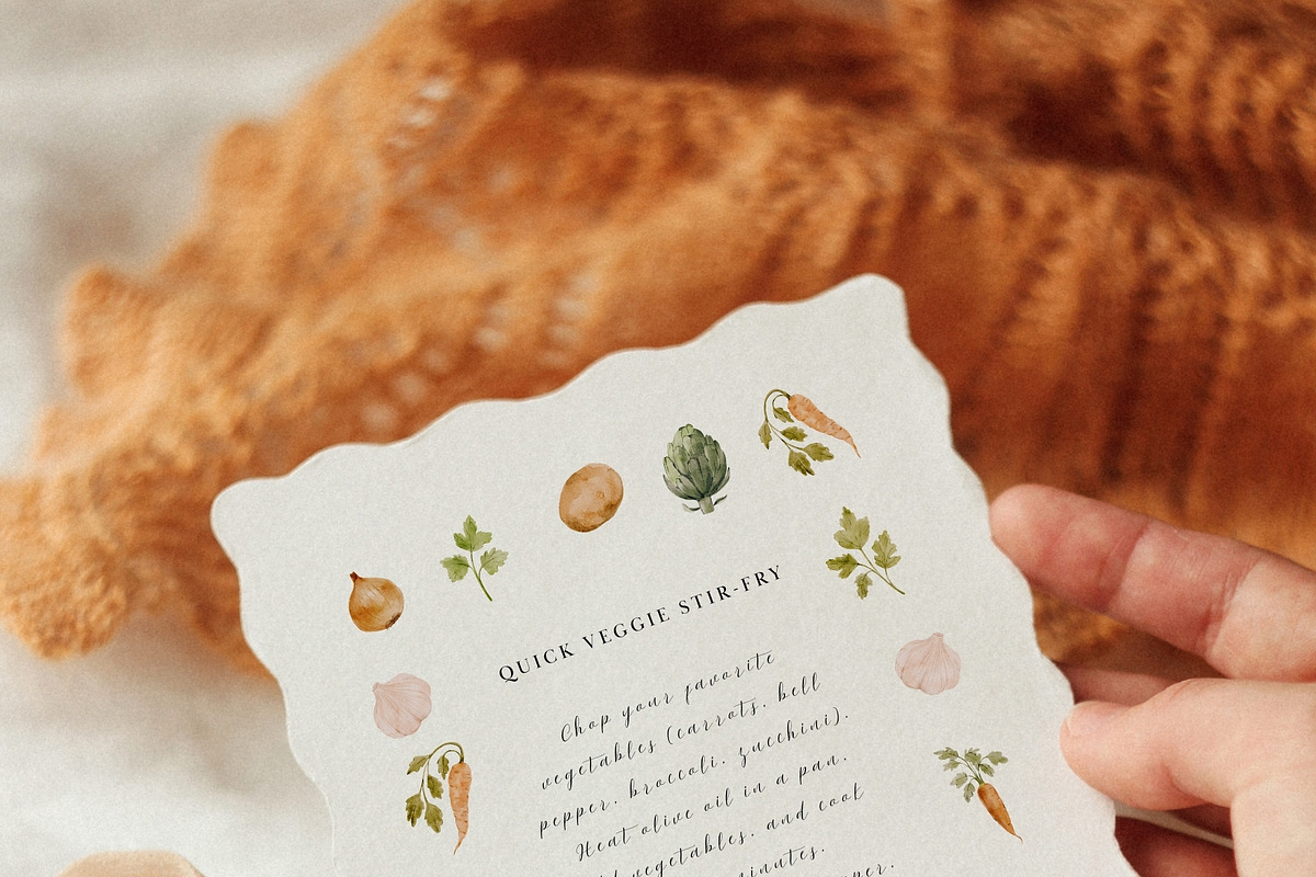 Watercolor Vegetables Collection, a Food Illustration by Jenteva Art (Photo 7 of 15)