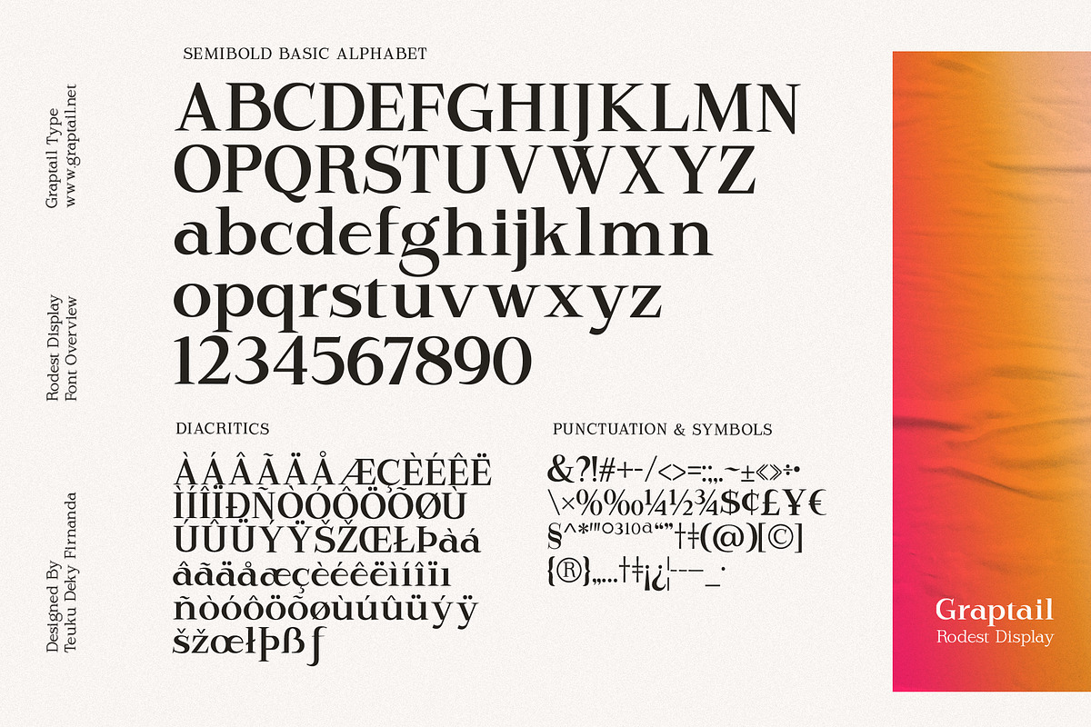 Rodest - Font Family, a Serif Font by Graptail (Photo 12 of 13)