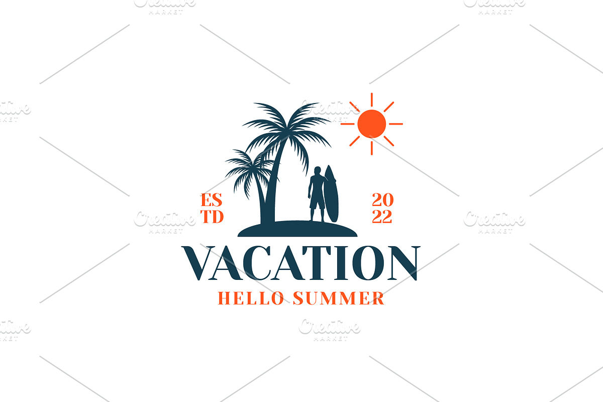 Summer Vacation Beach Logo Bundle, a Branding & Logo Template by Dyn Studio (Photo 5 of 6)