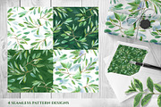 Green leaves. Graphic Set., a Decorative Illustration by LeiaSW (Thumbnail 9 of 9)