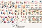 80 seamstress seamless pattern, a Pattern Graphic by Poppy Lane Studio (Thumbnail 3 of 11)