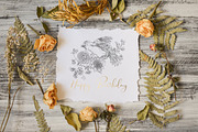Regency flowers hand-drawn clipart, a Decorative Illustration by Depiano (Thumbnail 9 of 10)