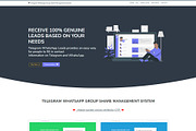 Telegram Whatsapp Group Share Manage, a Bootstrap Template by Design Collection (Thumbnail 2 of 4)
