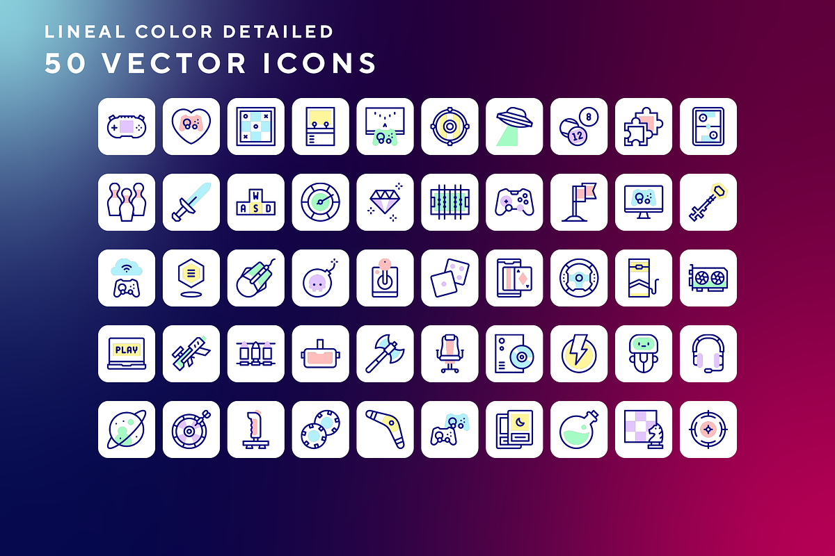 Gaming icons, an Outline Icon by Wencory (Photo 1 of 2)
