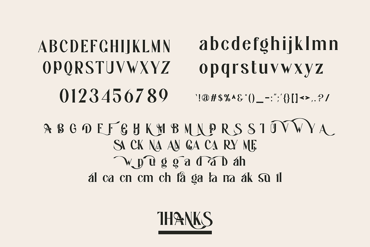 Ginako Ligature Serif Typeface, a Serif Font by yaqublekker (Photo 10 of 10)