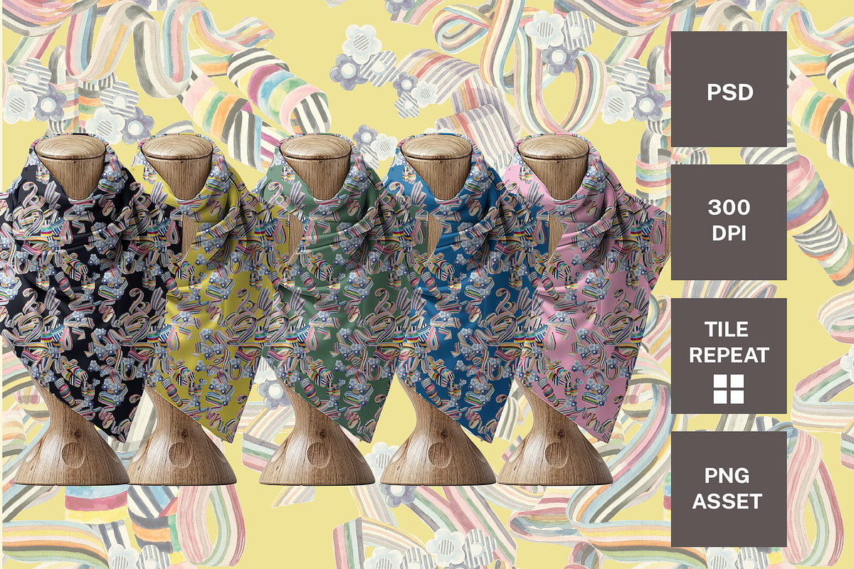 chormatic ribbon, a Pattern Graphic by rumacorakstudio (Photo 6 of 6)