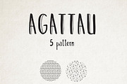 Agattau font + pattern + borders, a Sans Serif Font by PATCHPO (Thumbnail 5 of 7)