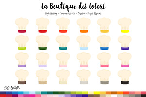 50 Rainbow Chef Hat Clip Art