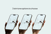 Hands Phone Mockups, an iPhone Mockup by Croma Studio (Thumbnail 2 of 7)