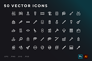 Cosmetics icons, an Outline Icon by Wencory (Thumbnail 1 of 2)