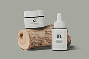 Cosmetic Cream Jar & Dropper Bottle, a Packaging Mockup by Pexelcorner (Thumbnail 4 of 9)