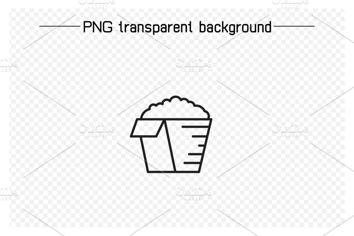 Food Icons Line Illustrations, an Outline Icon by Designfour (Photo 6 of 7)