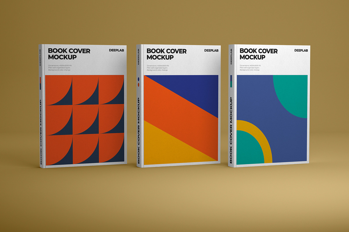 Vertical Book Hardcover Mockup Set, a Print Template by Deeplab (Photo 14 of 20)