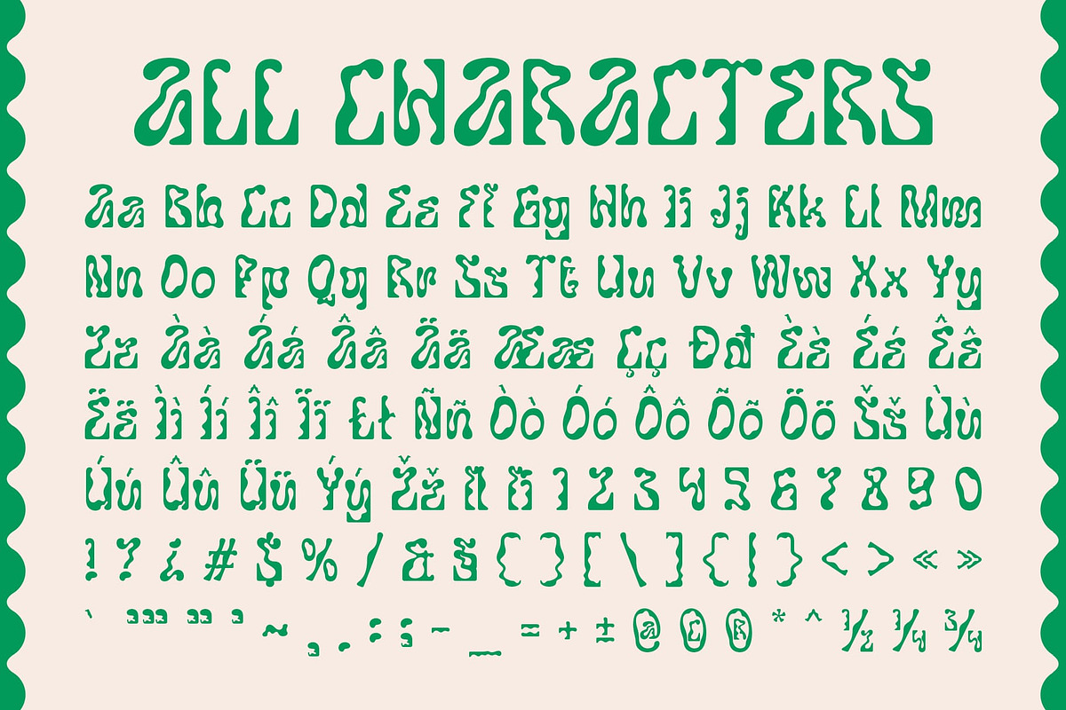 CS Grained – Psychedelic Font, a Sans Serif Font by Craft Supply Co. (Photo 8 of 8)