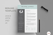 Professional CV Template, a Resume Template by Emaholic Template (Thumbnail 1 of 5)