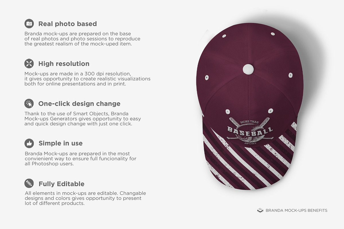 Baseball Hat Mock-up, a Hat Mockup by Branda Keeps (Photo 2 of 17)