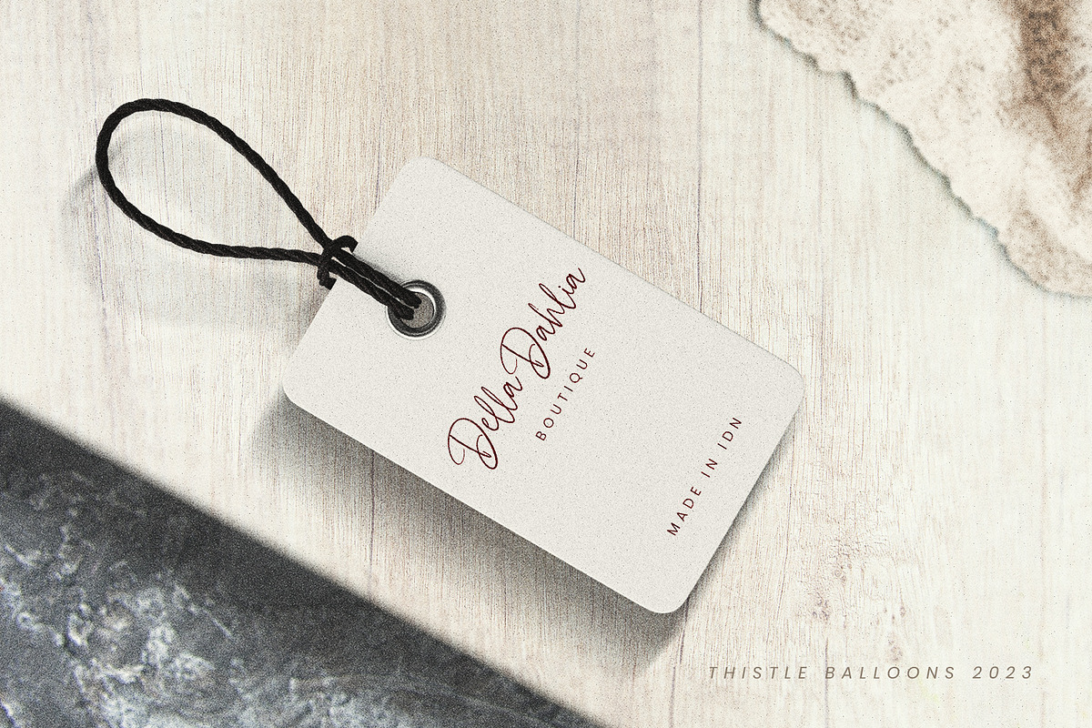 Thistle Balloons, a Script Font by Ditatype (Photo 7 of 10)