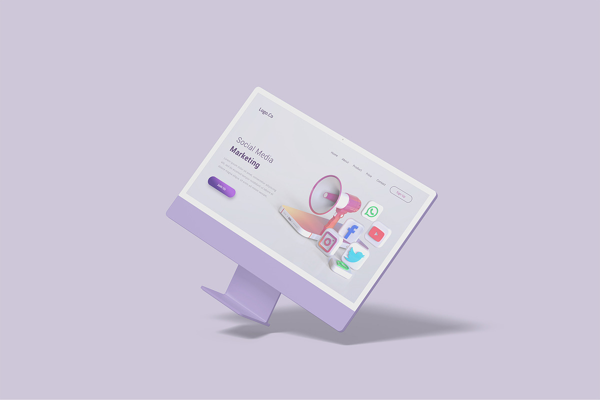 iMac Desktop Mockup Bundles, a Mac Mockup by Graphic Aesthetic (Photo 14 of 22)