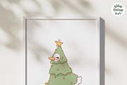 Christmas Goose Clipart Bundle, an Animal Illustration by TitaLivingArt (Thumbnail 7 of 9)