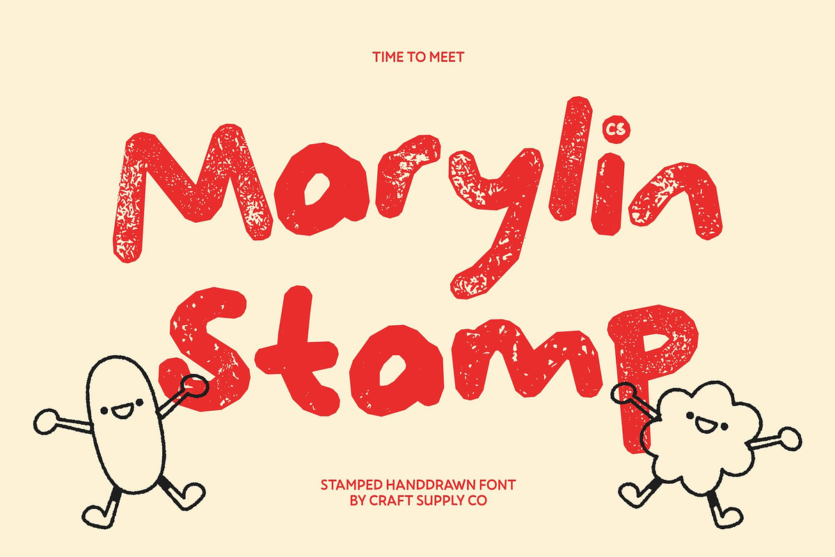 CS Marylin Stamp, a Handwritten Font by Craft Supply Co. (Photo 1 of 8)