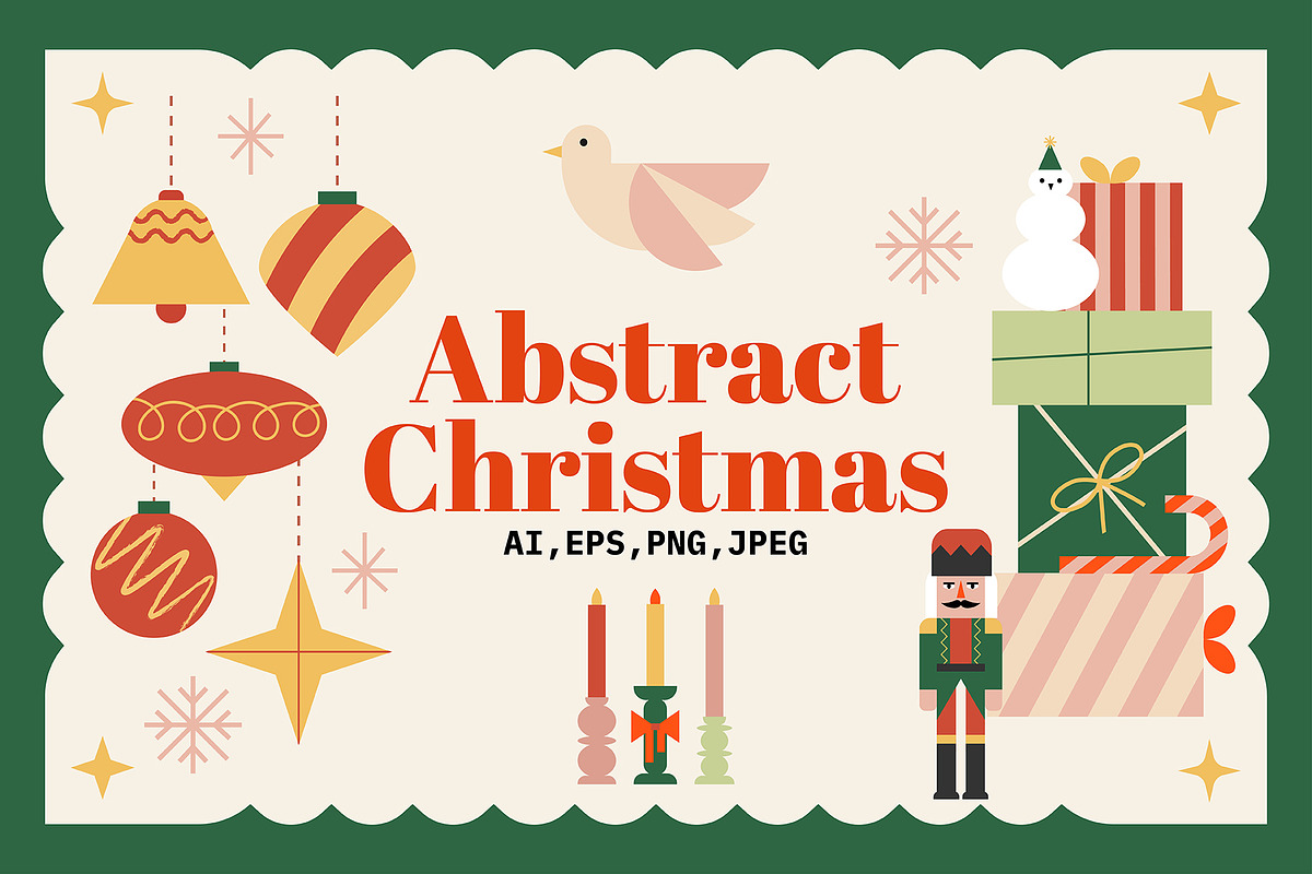 Abstract Christmas Collection, an Object Graphic by Felizabeth Design (Photo 1 of 11)