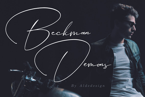 Beckman Demons - Signature Font preview 8