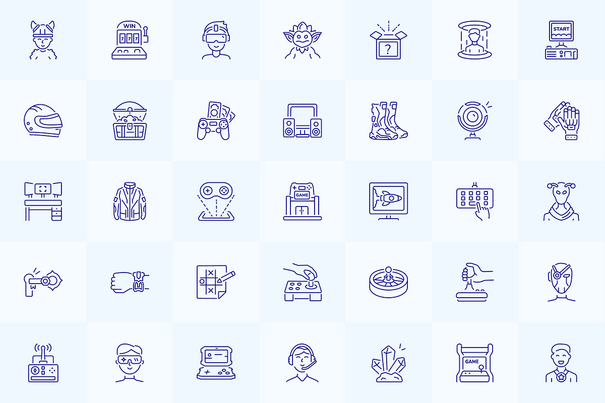 Gaming Icons Collection, an Outline Icon by Prosymbols (Photo 5 of 7)