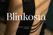 Blinkosta - Unique Ligature Serif, a Serif Font by Mytha Studio (Thumbnail 1 of 15)