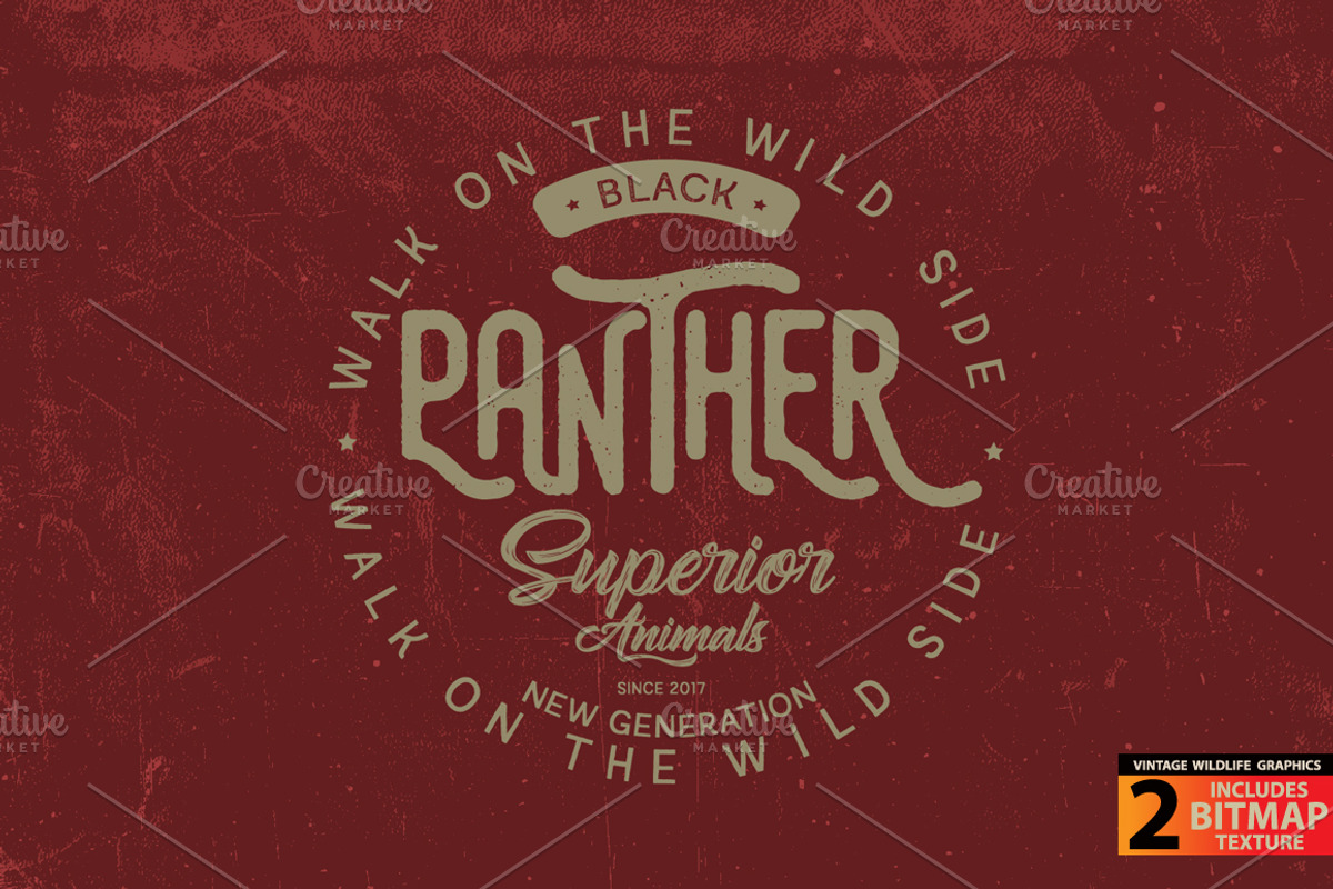 PANTHER - Vector illustration, an Animal Illustration by Artistic & Unique (Photo 4 of 9)