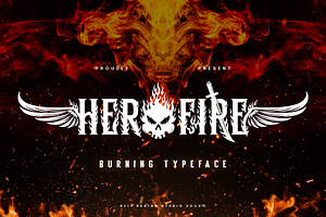 Hero Fire Typeface