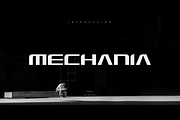 MBF Mechania - futuristic bold font, a Sans Serif Font by MoonBandit (Thumbnail 1 of 5)