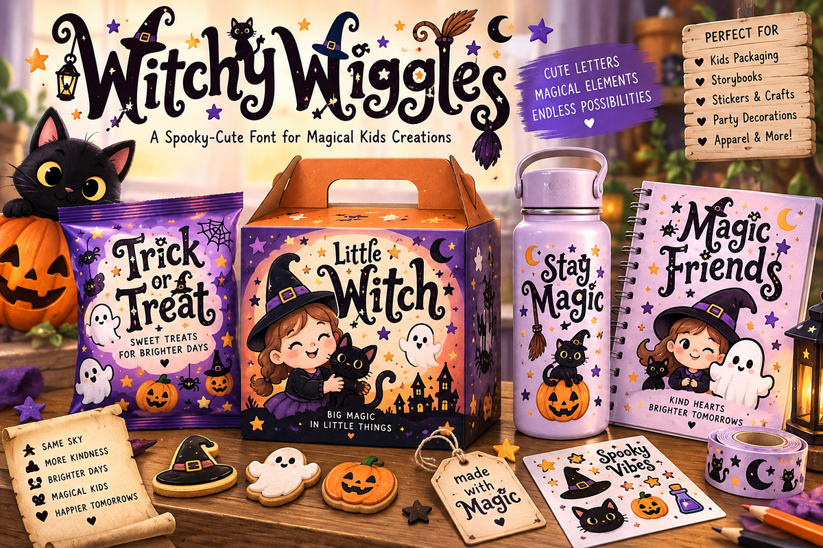 Witchy Wiggles, a Handwritten Font by Art StoreID (Photo 4 of 14)