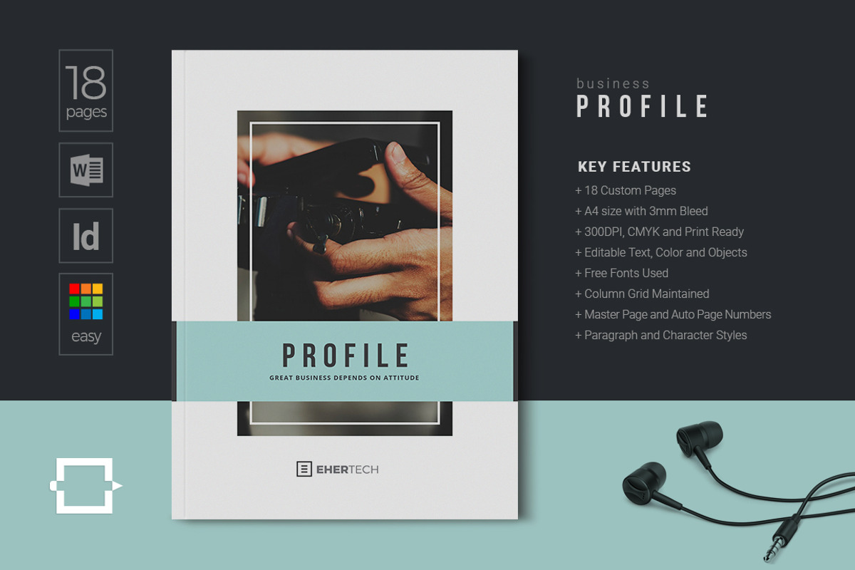 Company Profile Brochure, a Brochure Template by DesignJanala (Photo 1 of 10)
