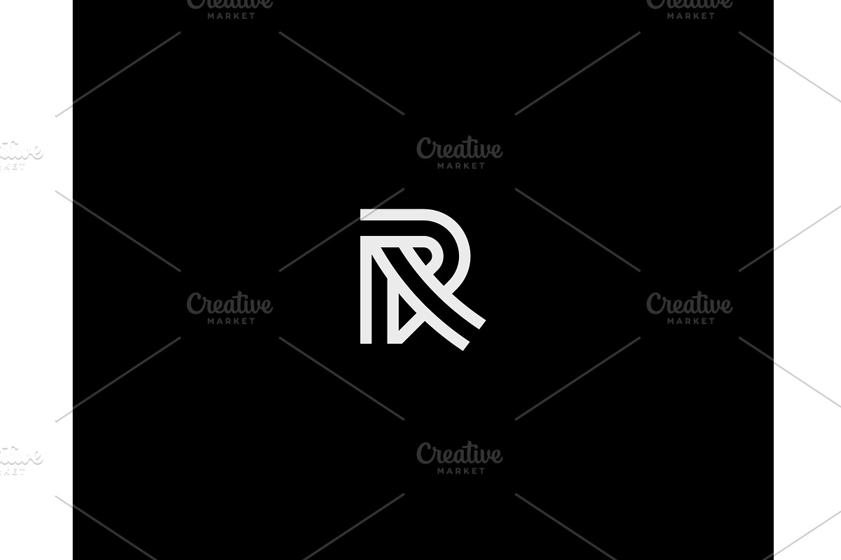 R letter vector logo. Minimalistic, an Illustration by Bureau