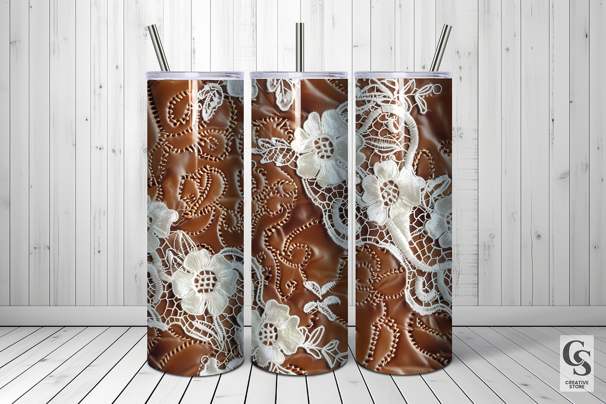 Brown Leather Lace Seamless Pattern, a Pattern Graphic by Creative Store (Photo 2 of 5)