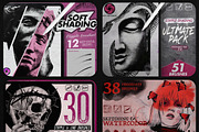 650 Procreate Brushes Mega Bundle, a Brush Add-On by BrushArchive (Thumbnail 6 of 7)