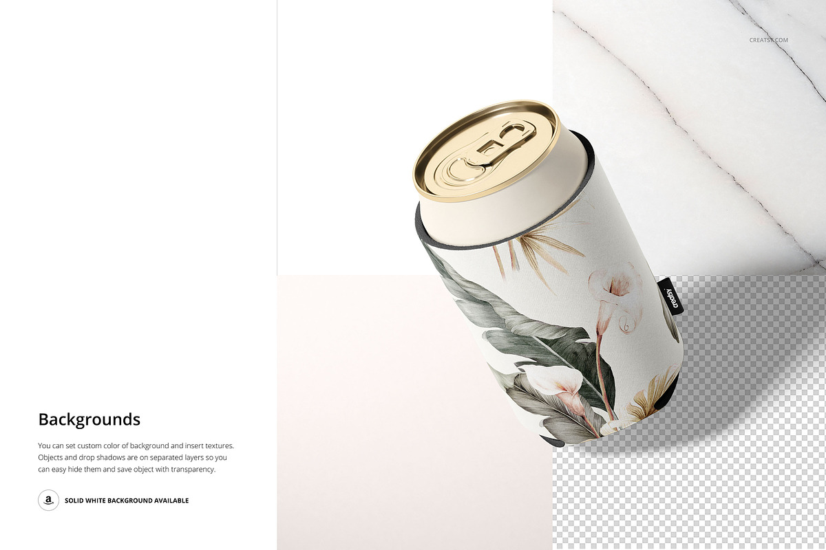 Neoprene Can Cooler Mockup Set, a Cups & Container Mockup by creatsy5 (Photo 13 of 15)
