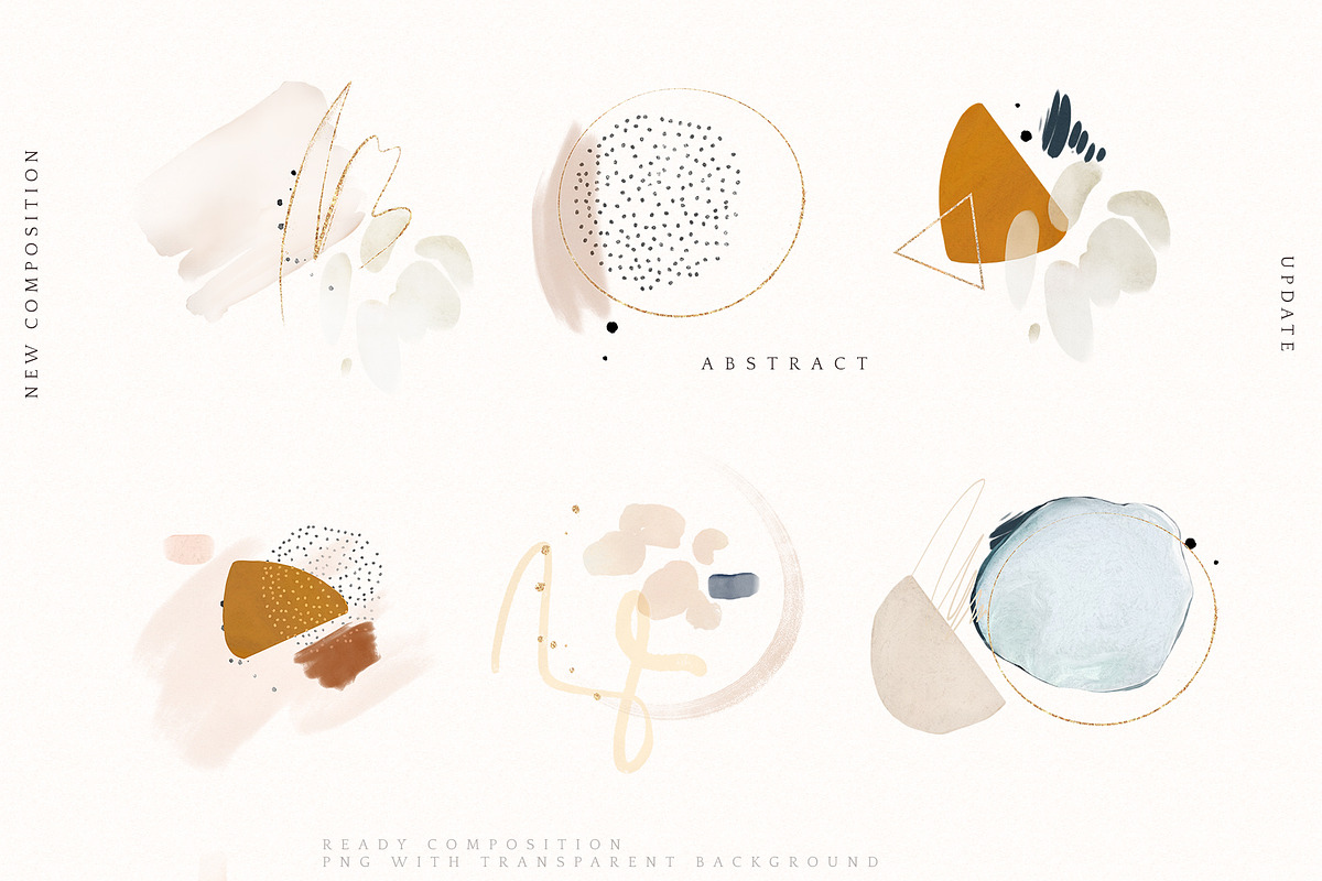 Abstract collection watercolor art, a Texture Graphic by Lisima (Photo 12 of 21)
