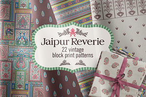 Vintage Paisley Block Print Patterns, a Pattern Graphic by Sonulkaster