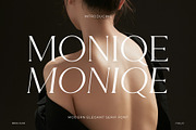 Moniqe - Modern Elegant Serif Font, a Serif Font by Muflieart (Thumbnail 1 of 7)