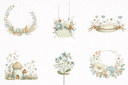 Cottagecore Frames Posters Clipart, an Illustration by DreamArtGraphic (Thumbnail 6 of 8)