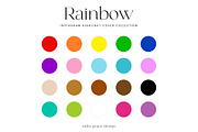 Rainbow Instagram Highlight Covers, a Social Media Template by Indie Grace Design (Thumbnail 1 of 3)